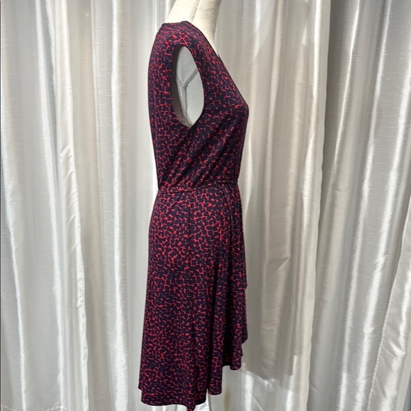BCBGMaxAzria Red and Black Patterned Dress Size Small - Picture 8 of 9
